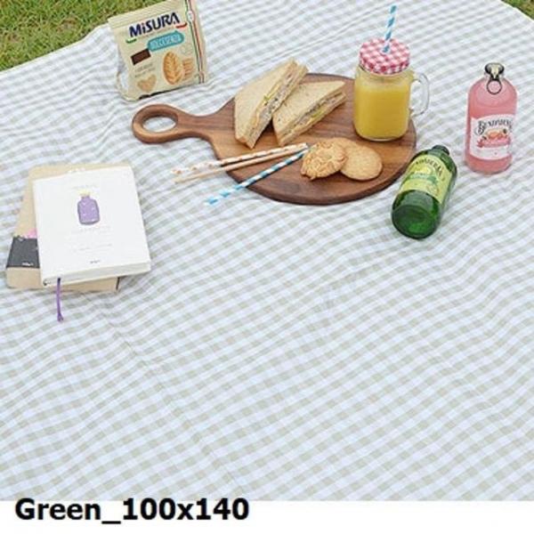 피크닉 매트 그린체크 100x140cm (2~3인용)