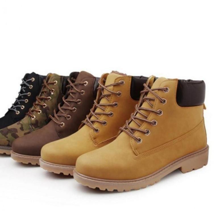 남녀공용 겨울 밀리터리 스트랩 부츠 워커 방한화 털부츠 털 패딩 패션 방한 여자 신발 화 겨울 기모