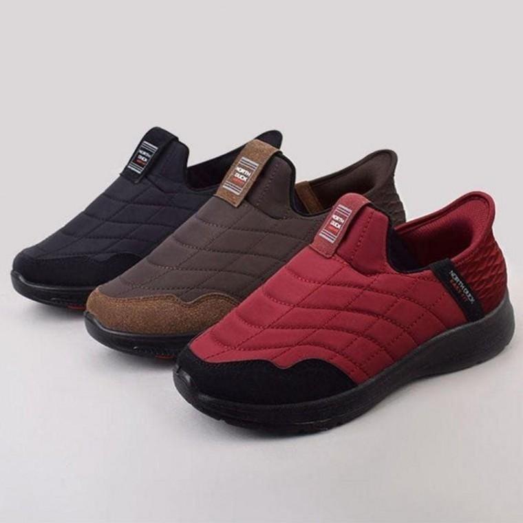 남성 여성 쿠션 누빔 패딩슬립온 겨울 다용도 방한화 기모 털 화 방한 신발 겨울 남성 여자 여성