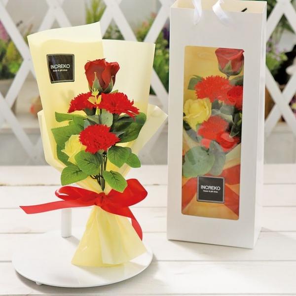 미니 카네이션 꽃다발 레드 비누꽃 어버이날 설물