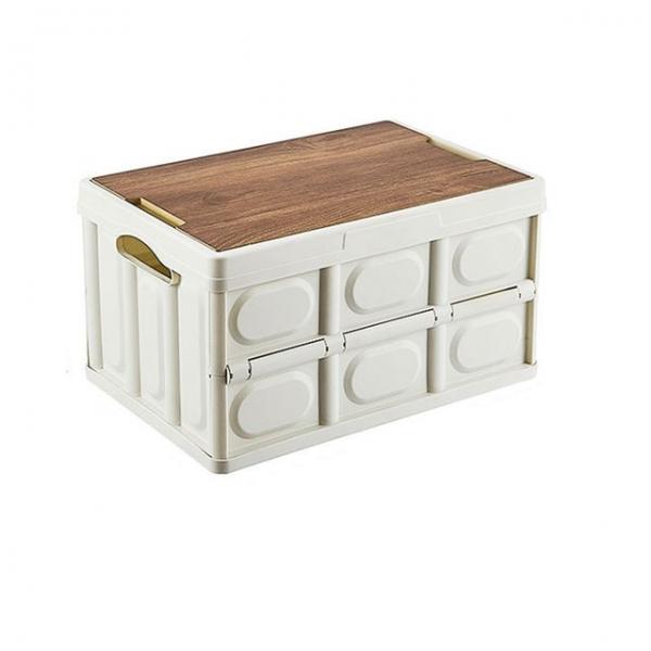 우드 폴딩 캠핑 테이블박스 스토리지박스 중형