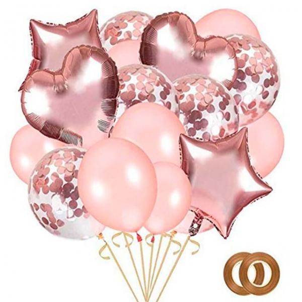 혼합 파티풍선 34개셋트 +컬링리본2개증정