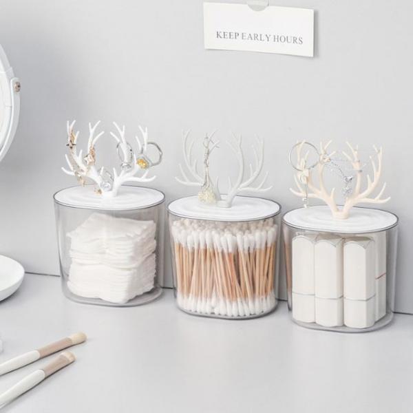 키밍 화장솜케이스 귀걸이걸이 정리함 수납함 보관함