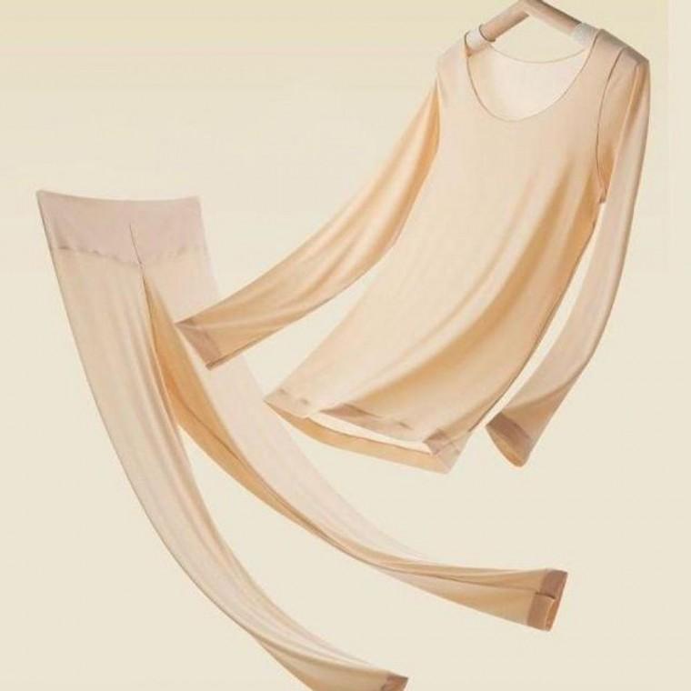 초경량 심리스 홈웨어 상하복 겨울이너웨어 겨울속옷 여성 슬림 방한내복 이너웨어 슬림이너 나시 슬림