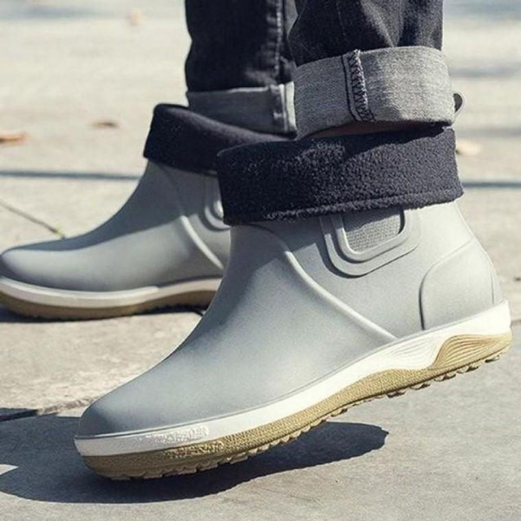 남성 아웃솔 장화 겨울 따뜻한 털 레인부츠 TAIN07N 털레인부츠 남성레인부츠 장화 겨울 털부츠