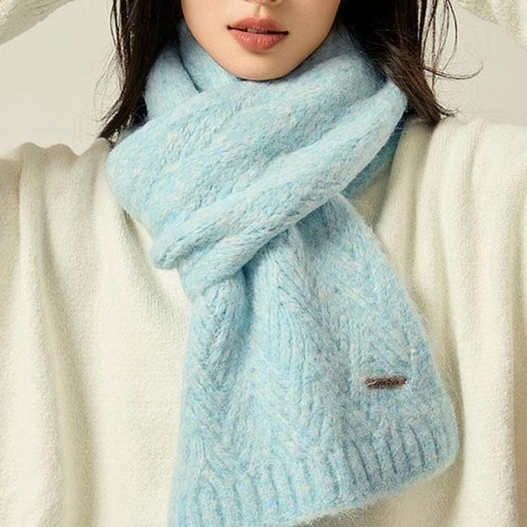 여성 겨울 니트 머플러 데일리 목도리 니트 겨울 여자 데일리 보온넥웨어 머플러 여성 목도리 심플