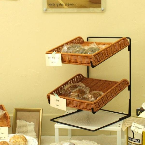 베이커리 3단 바스켓