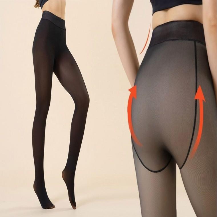 살색스타킹 겨울 팬티스타킹 융기모 겨울 착시유발 페이크