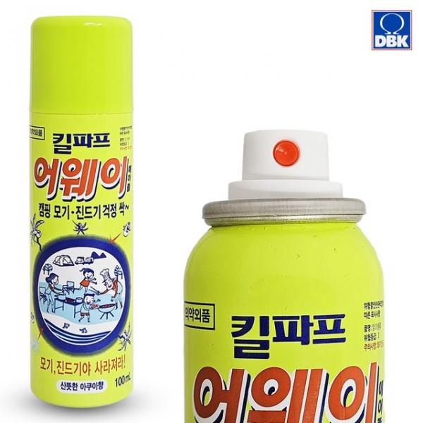 킬파프 어웨이 모기기피제 에어졸100ml 진드기 방충제