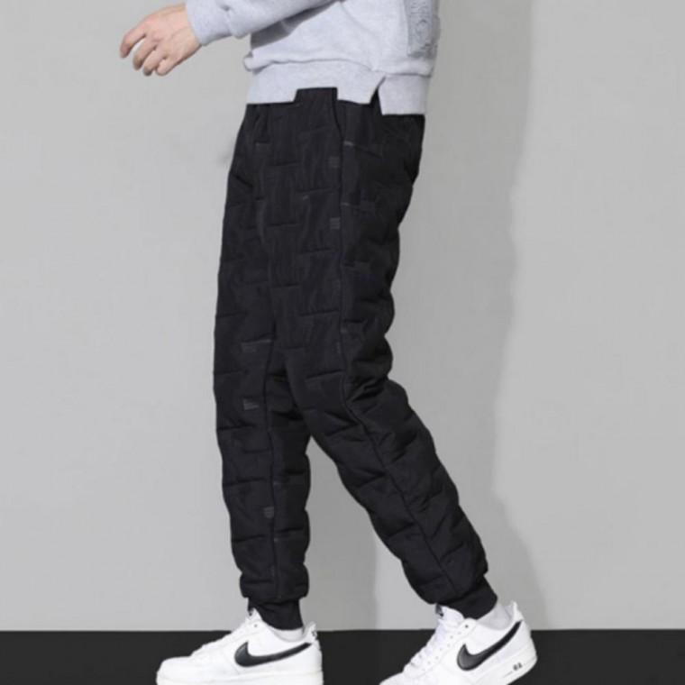 방한 일복 기모 바지 데일리 바지 두께 패딩 남성 두툼한 현장 방한 겨울 겨울 한파