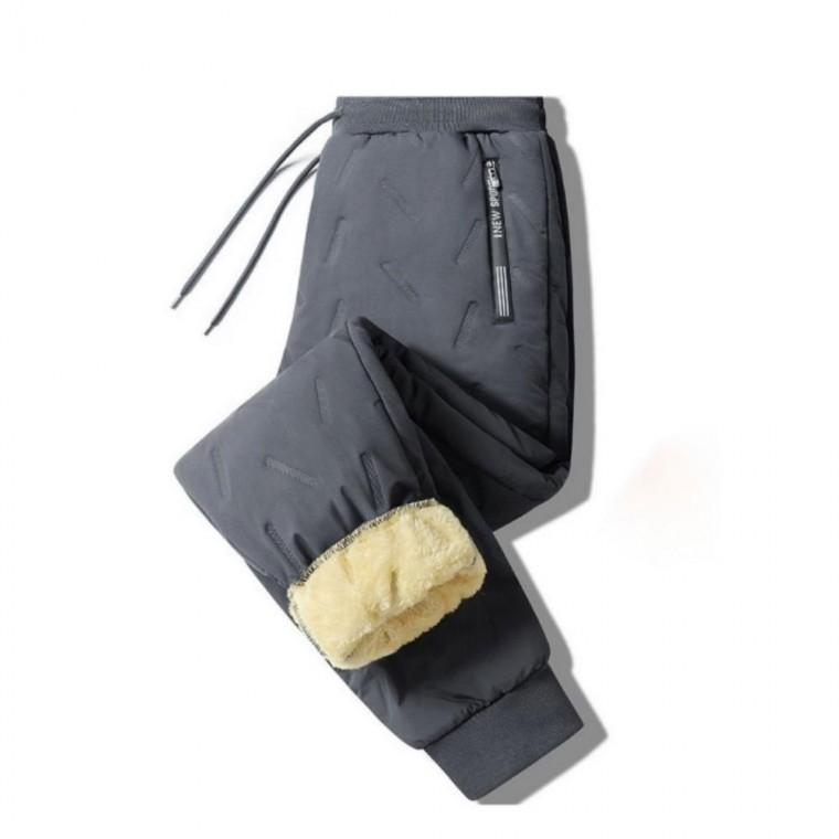 겨울 현장 기모 그레이 한파 허리밴딩 조거팬츠 방한 기모바지 겨울 방한 남자 일복