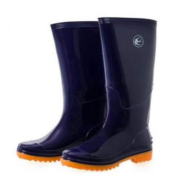 논슬립 장화 PVC 네이비 방수 미끄럼 방지 250-300
