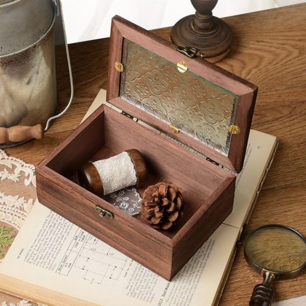 엔틱 나무수납함 우드박스