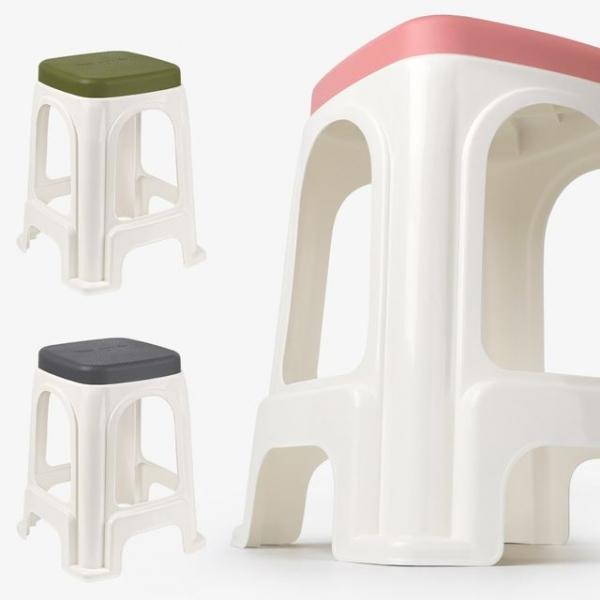 1인용 간이의자 보조 스툴 욕실 화장대 베란다 의자