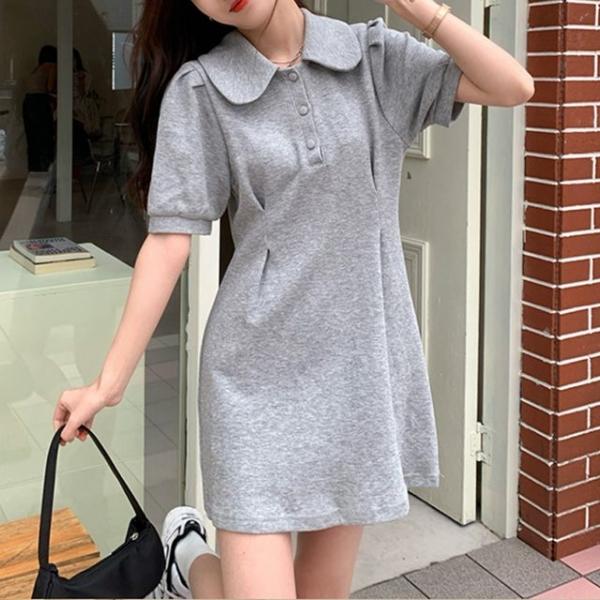 카라 원피스 봄 여름 데일리 꾸안꾸 미니 스커트