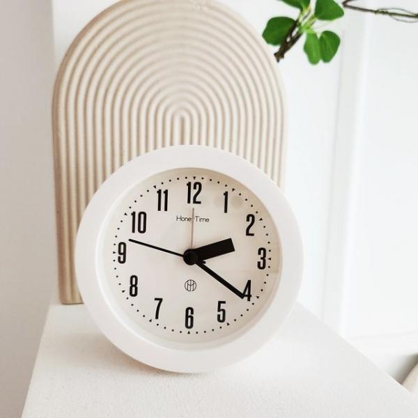 무소음 인테리어 미니 탁상시계 책상 침대 알람시계