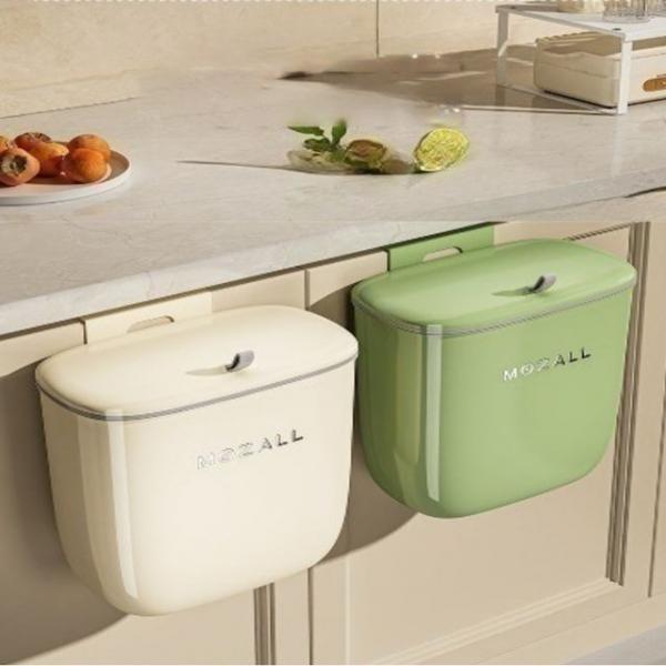 주방 싱크대 공간활용 공중부양 벽걸이 쓰레기통