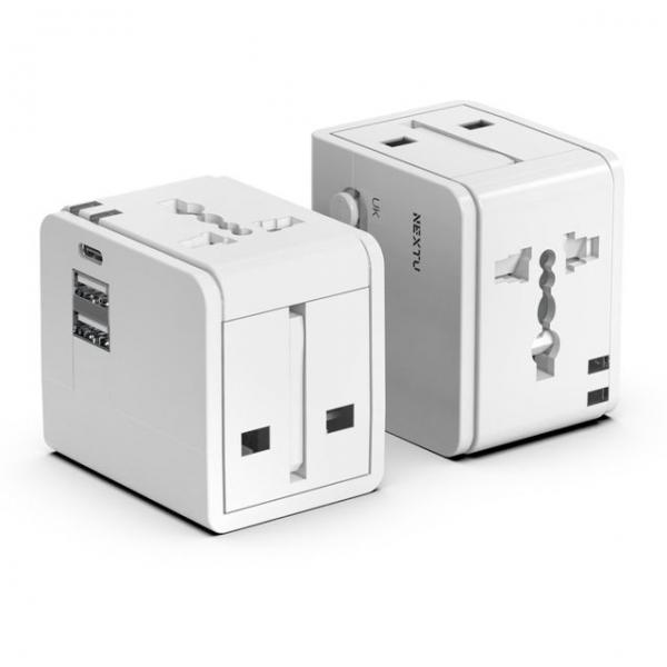 3포트 여행용 멀티어댑터 플러그 USB C타입 고속충전