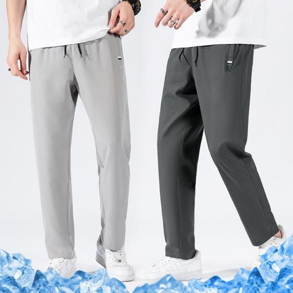 쿨링 밴딩 팬츠 일자 테이퍼드 트레이닝 츄리닝 바지