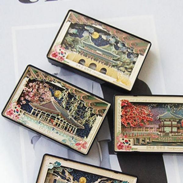 한국의 멋 입체 자석 궁 시리즈 냉장고자석 마그넷