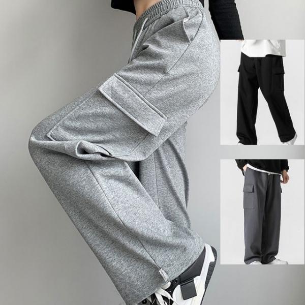 카고형 기모 트레이닝 팬츠 남여공용 트레이닝바지