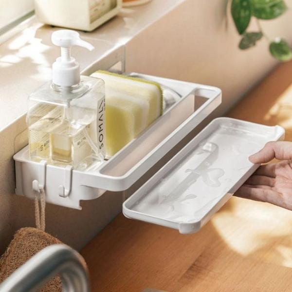 공중부양 주방 씽크대 정리 선반