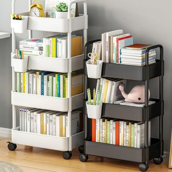 이동식 3단 트롤리 선반 수납함 카트 트레이 소품정리