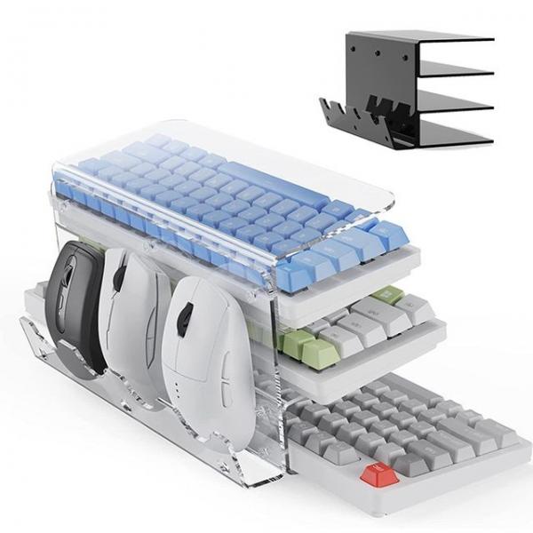 3단 키보드 거치대 받침대 트레이 스탠드 데스크 정리