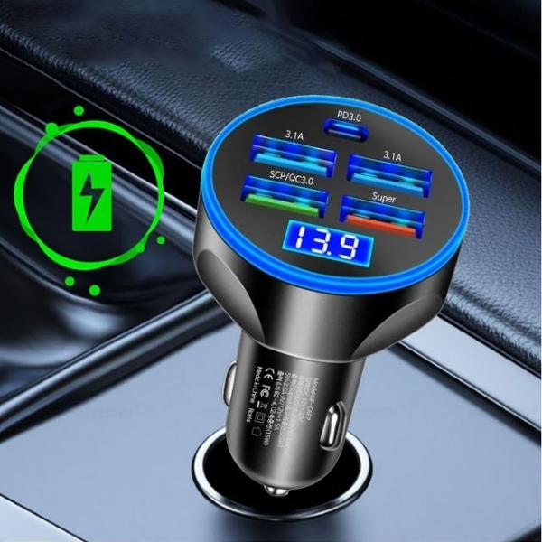 네오필 차량용 5포트 초고속 충전기 시거잭 급속