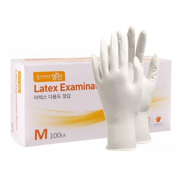 라텍스 다용도 장갑 100매입/고무장갑 셰프 위생 요리