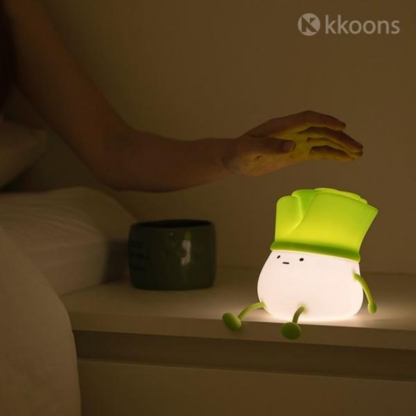 대파 캐릭터 실리콘 무드등 충전식 LED 조명
