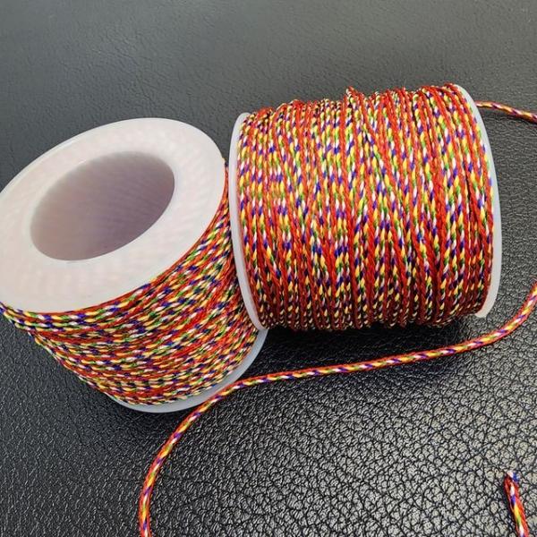 불교용품 오색실 매듭 끈 한타래