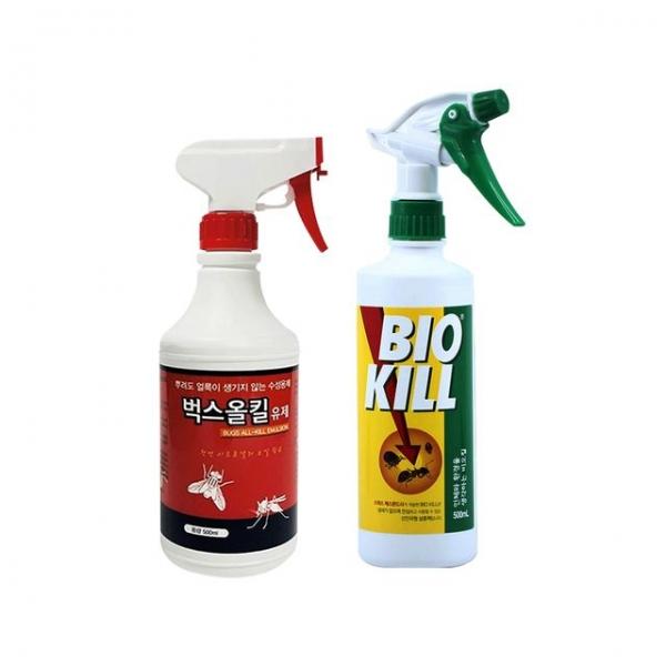 스프레이형 살충제 500ml x 1개 벅스올킬 비오킬