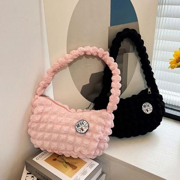 폼폼 엠보 토트백 퀼티드 미니백 구름백 숄더백