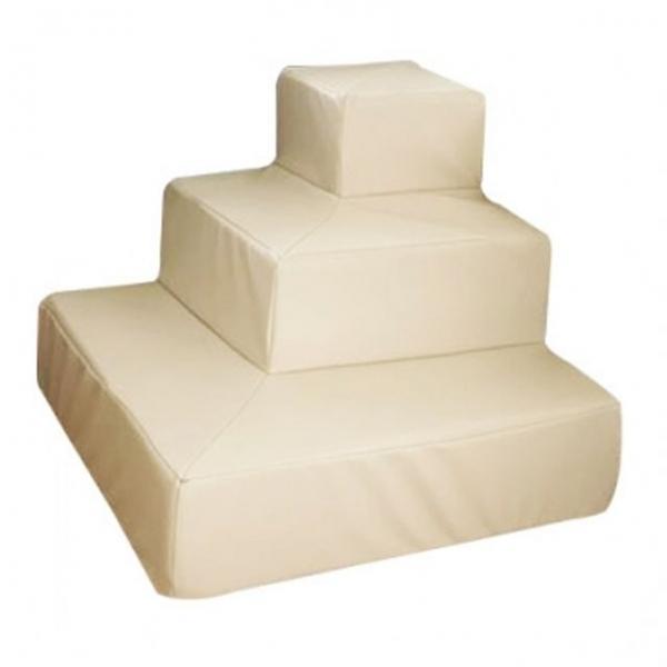 강아지 3단 애니웨어 계단 크림 1P 반려견 관절보호