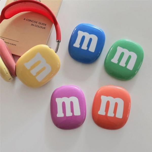 에어팟맥스 호환 MnM 컬러 이어컵 커버 헤드셋 케이스