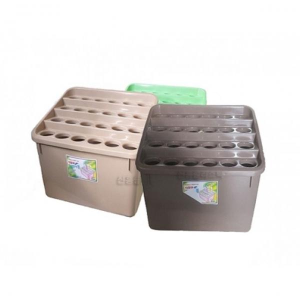 다모아 우산꽂이 24구  우산보관함 브라운 (1개)