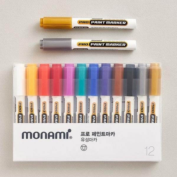 모나미 프로 페인트마카 12색