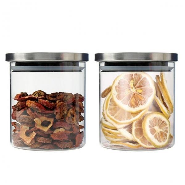 내열 유리 밀폐용기 2p 세트 원두 커피 잡곡 병