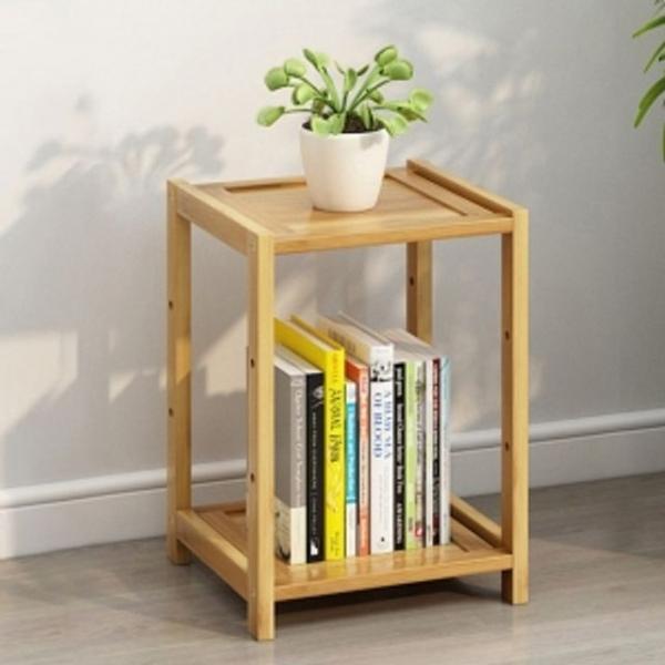 플랜홈대나무2단선반책진열화분인테리어선반