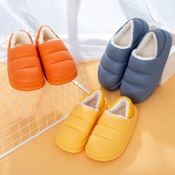 따뜻한 브레드 EVA털 슬리퍼 파스텔 바게트 슬리퍼