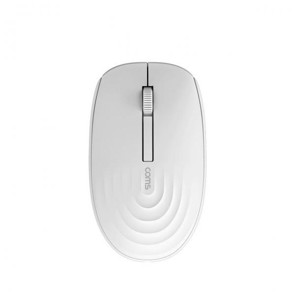 화이트 옵티컬 마우스 무선 무광 무소음 도서관 휴대