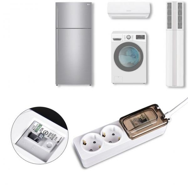 고용량 과부하 전원 배선차단 고전력 고전압 멀티탭