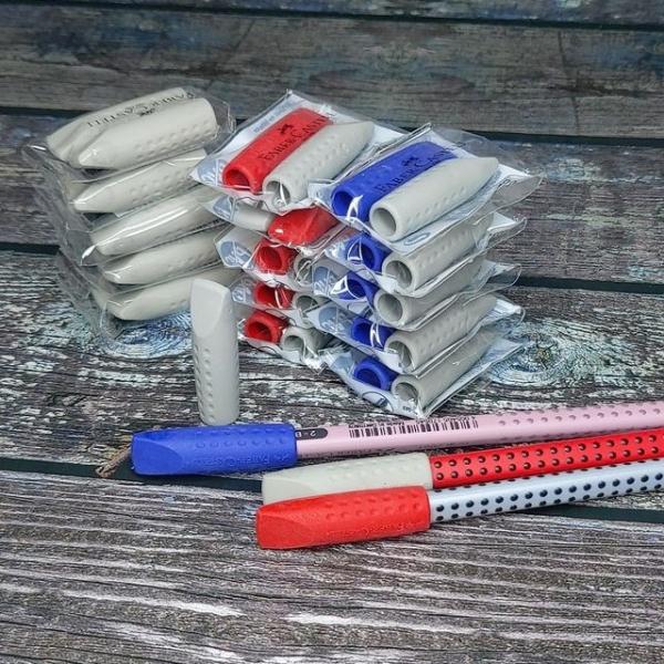 파버카스텔 그립 연필깎지/캡 지우개 5팩(10개입)