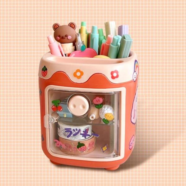 데스크테리어 데스크트레이 아크릴 연필통 거치대