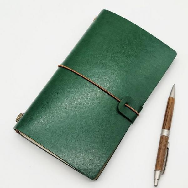부드러운 레트로 가죽 수첩 메모장(그린)