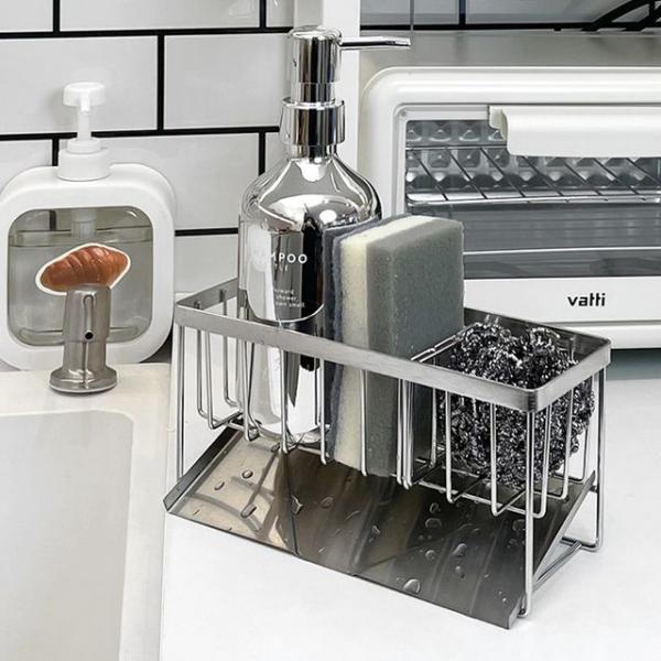 싱크대 스텐 수세미 받침 거치대 걸이 키친랙 일반형