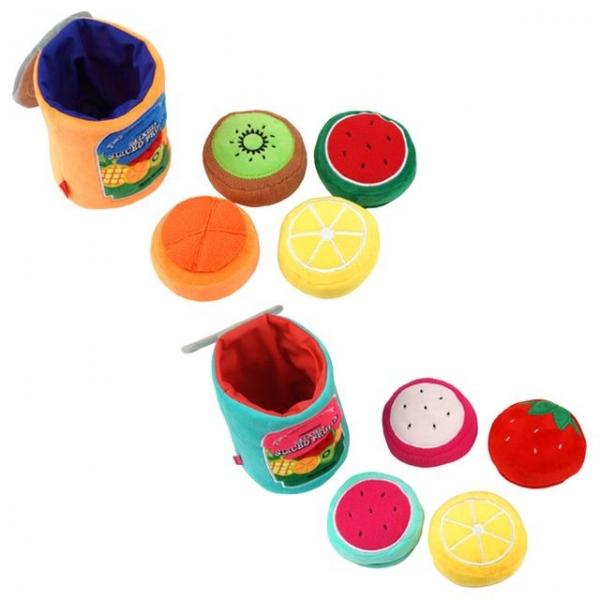 간식놀이 후르츠캔 랜덤 1P 노즈워크 장난감 터그놀이