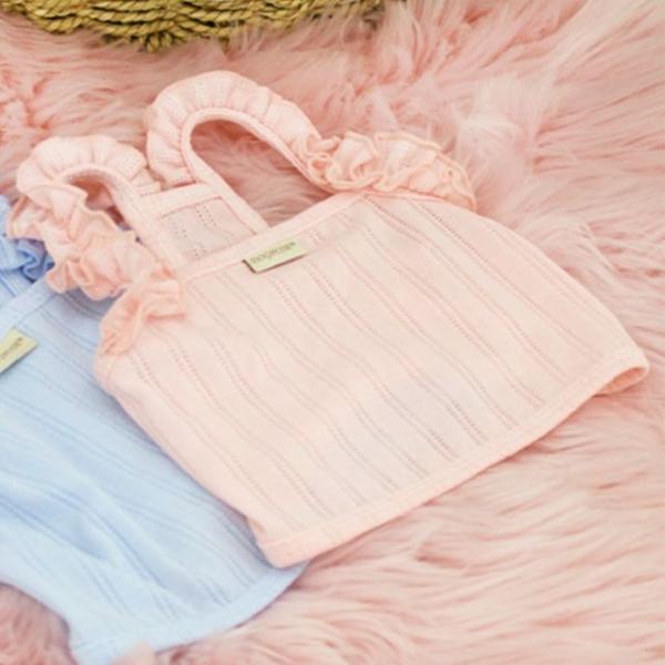 강아지옷 러블리 프릴 나시 핑크 1P 귀여운 애견옷