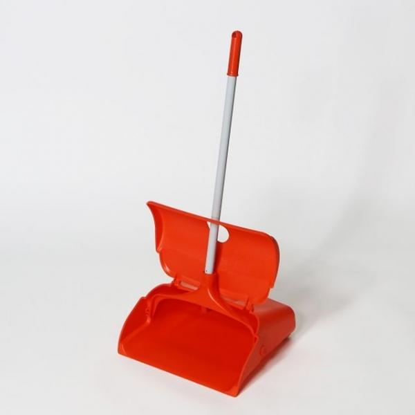 야외용 외각 레드 뚜껑 쓰레받기